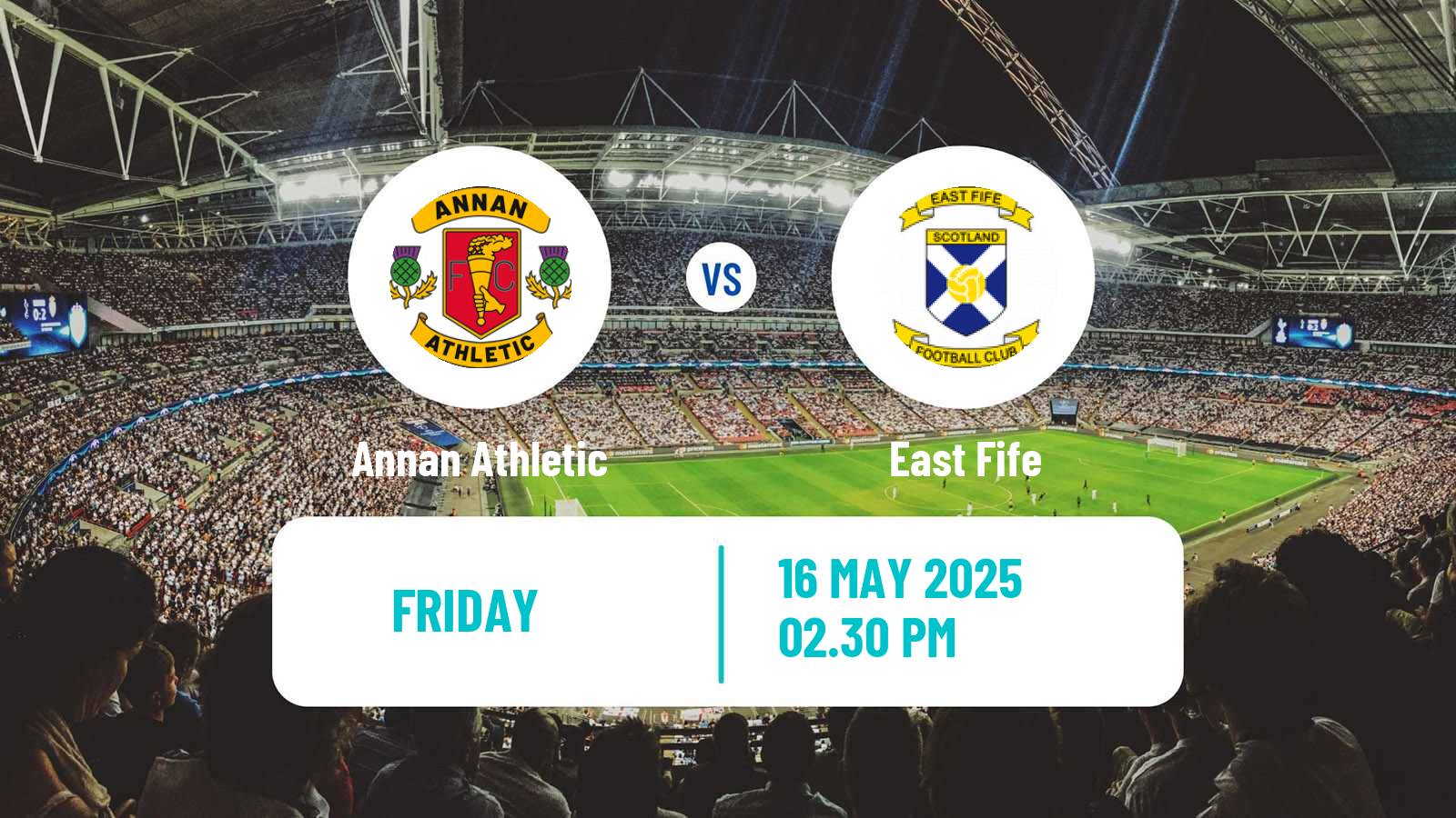 Soccer Scottish League One Annan Athletic - East Fife