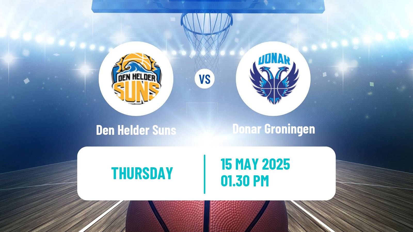 Basketball Dutch DBL Den Helder Suns - Donar Groningen