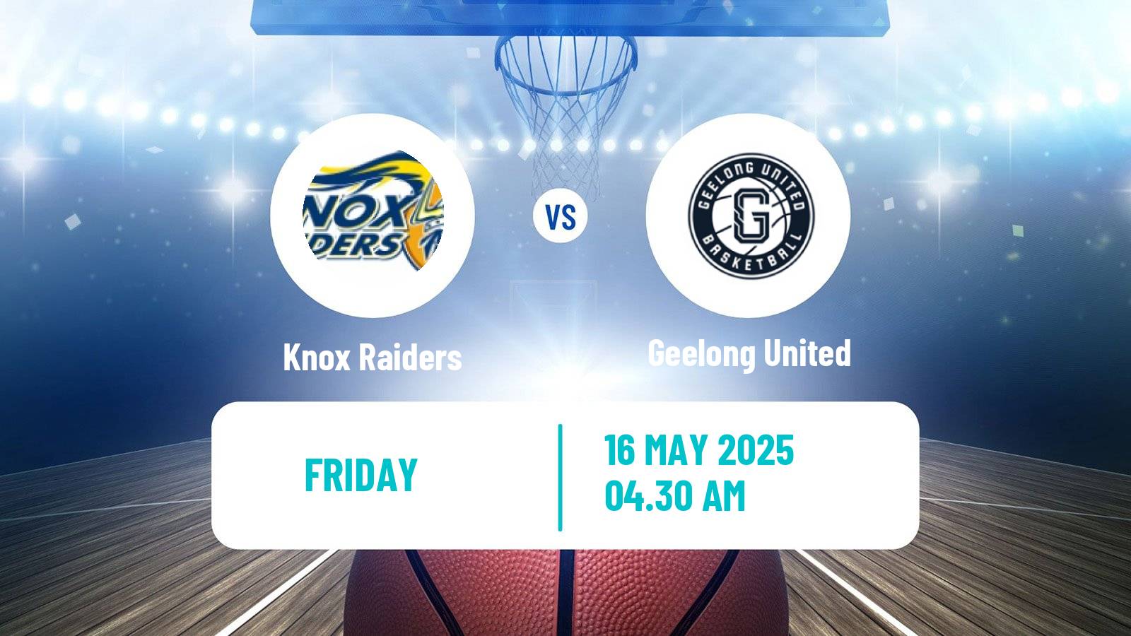 Basketball Australian NBL1 South Women Knox Raiders - Geelong United