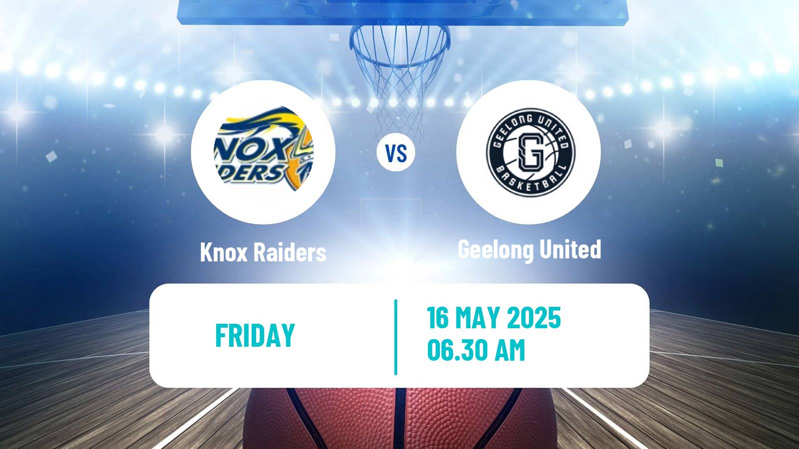 Basketball Australian NBL1 South Knox Raiders - Geelong United