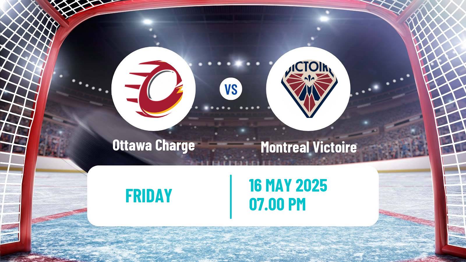 Hockey PWHL Women Ottawa Charge - Montreal Victoire