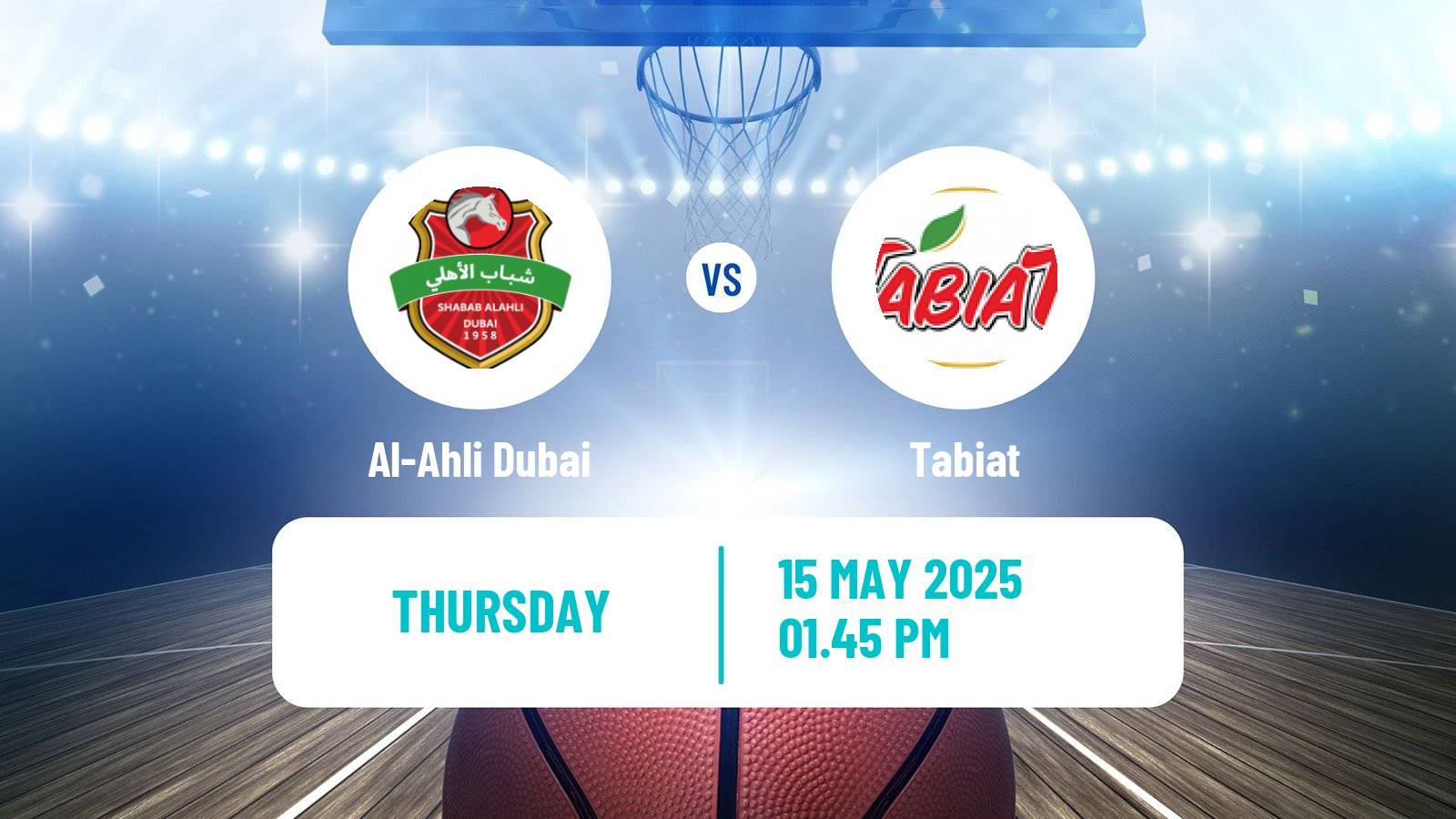 Basketball WASL Basketball Al-Ahli Dubai - Tabiat