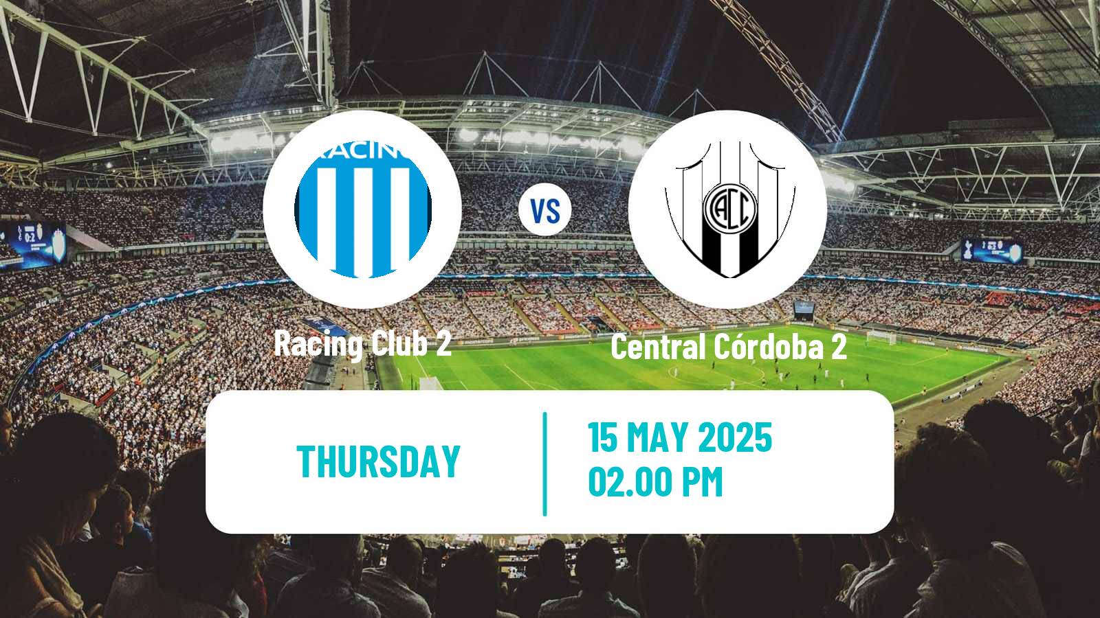 Soccer Argentinian Reserve League Racing Club 2 - Central Córdoba 2