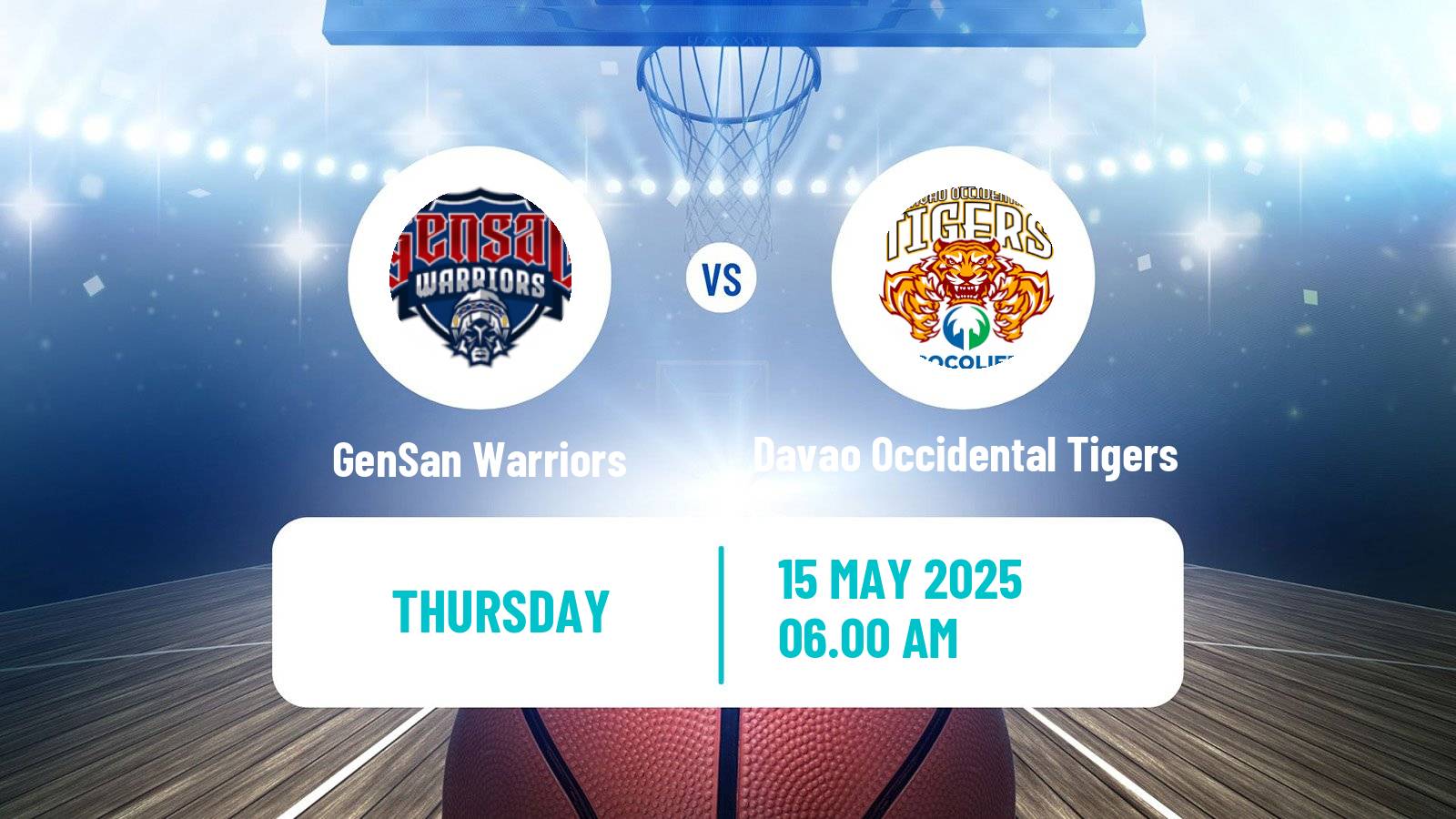 Basketball Philippines MBPL  GenSan Warriors - Davao Occidental Tigers