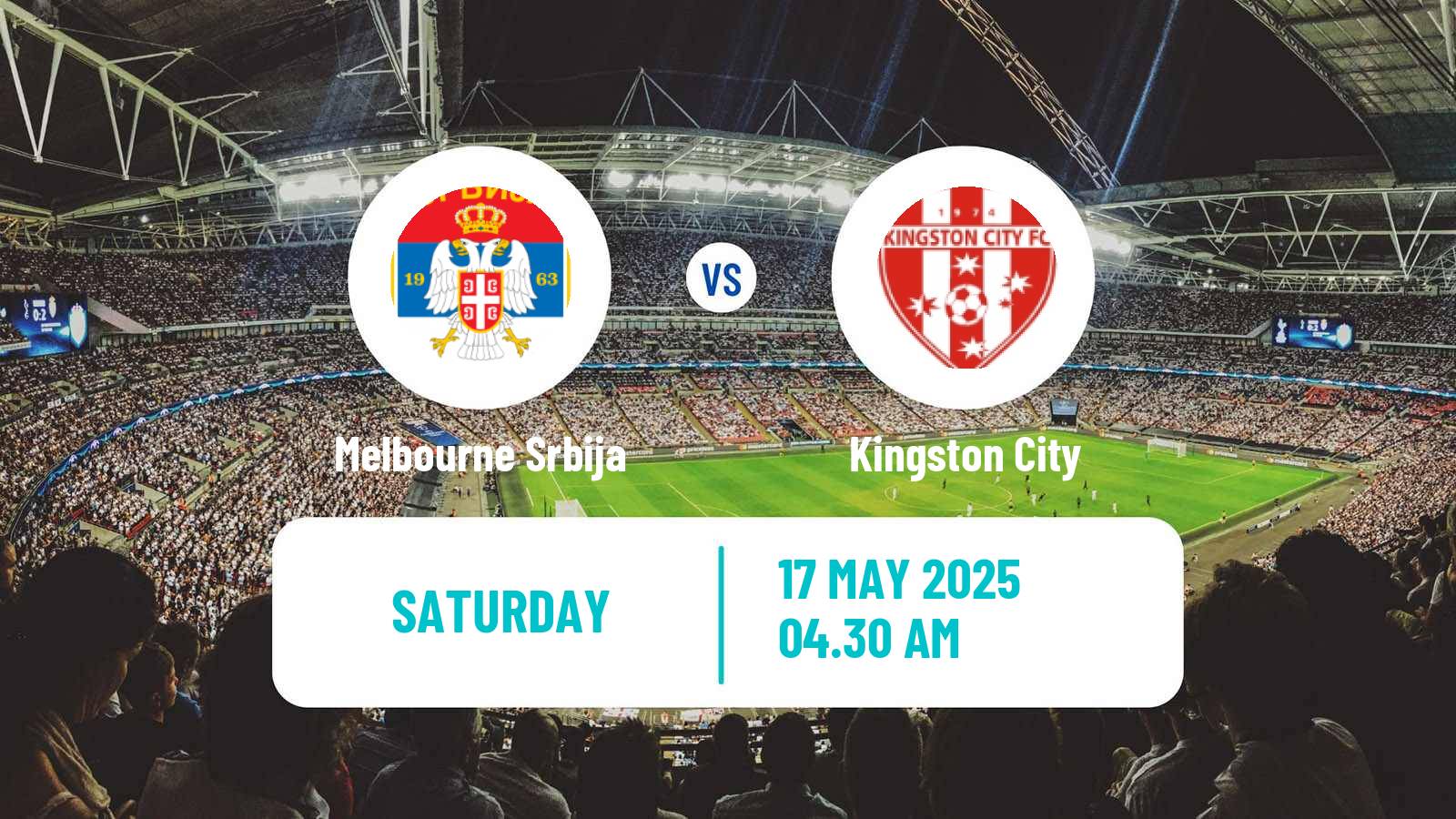 Soccer Australian Victoria Premier League Melbourne Srbija - Kingston City