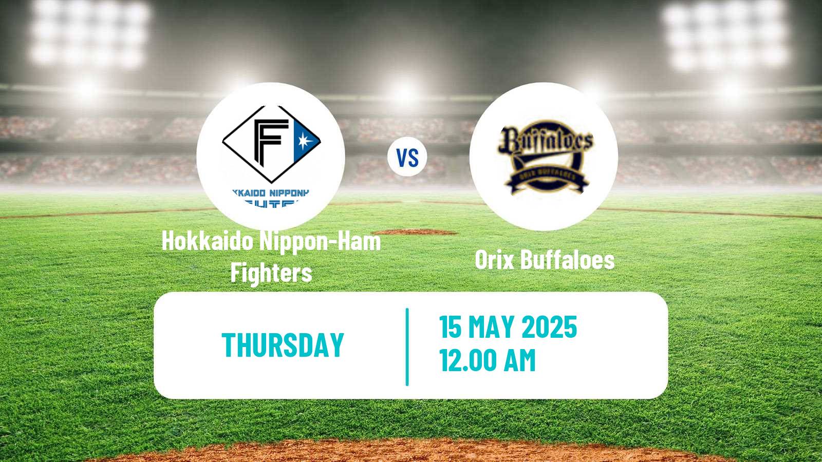 Baseball NPB Hokkaido Nippon-Ham Fighters - Orix Buffaloes