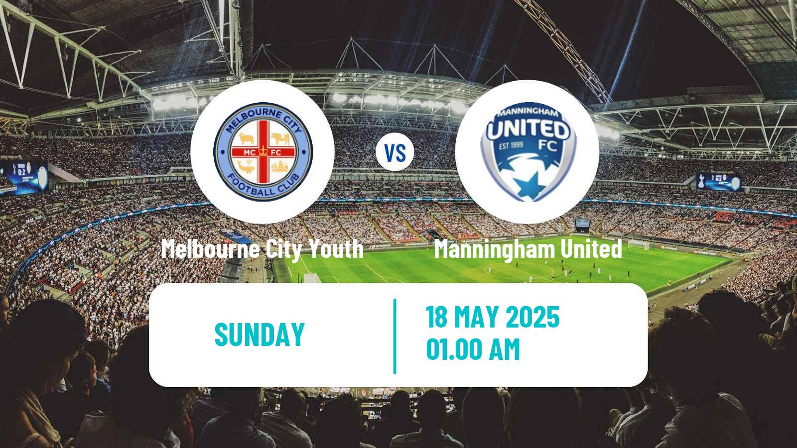 Soccer Australian Victoria Premier League Melbourne City Youth - Manningham United