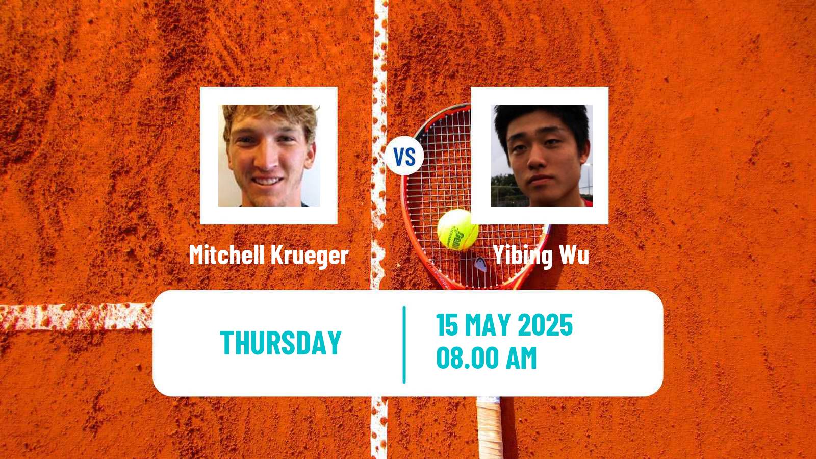 Tennis Oeiras 6 Challenger Men Mitchell Krueger - Yibing Wu