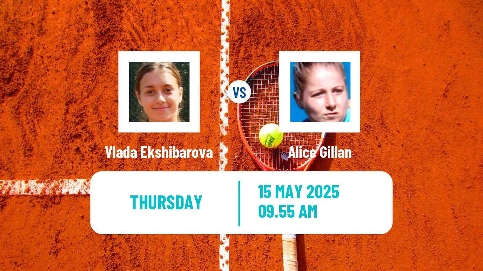 Tennis ITF W15 Monzon Women Vlada Ekshibarova - Alice Gillan