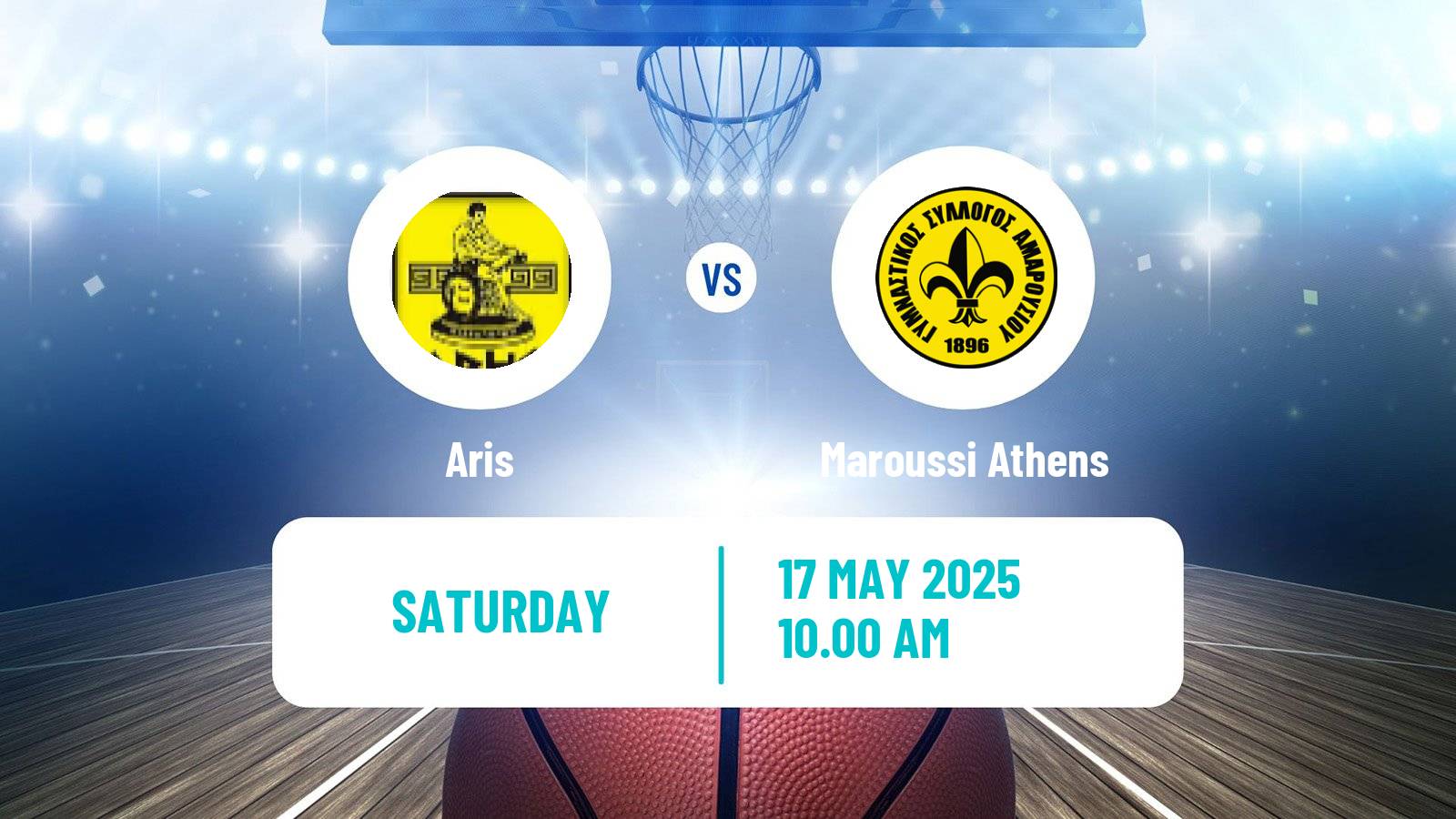 Basketball Greek Basket League A1 Aris - Maroussi Athens