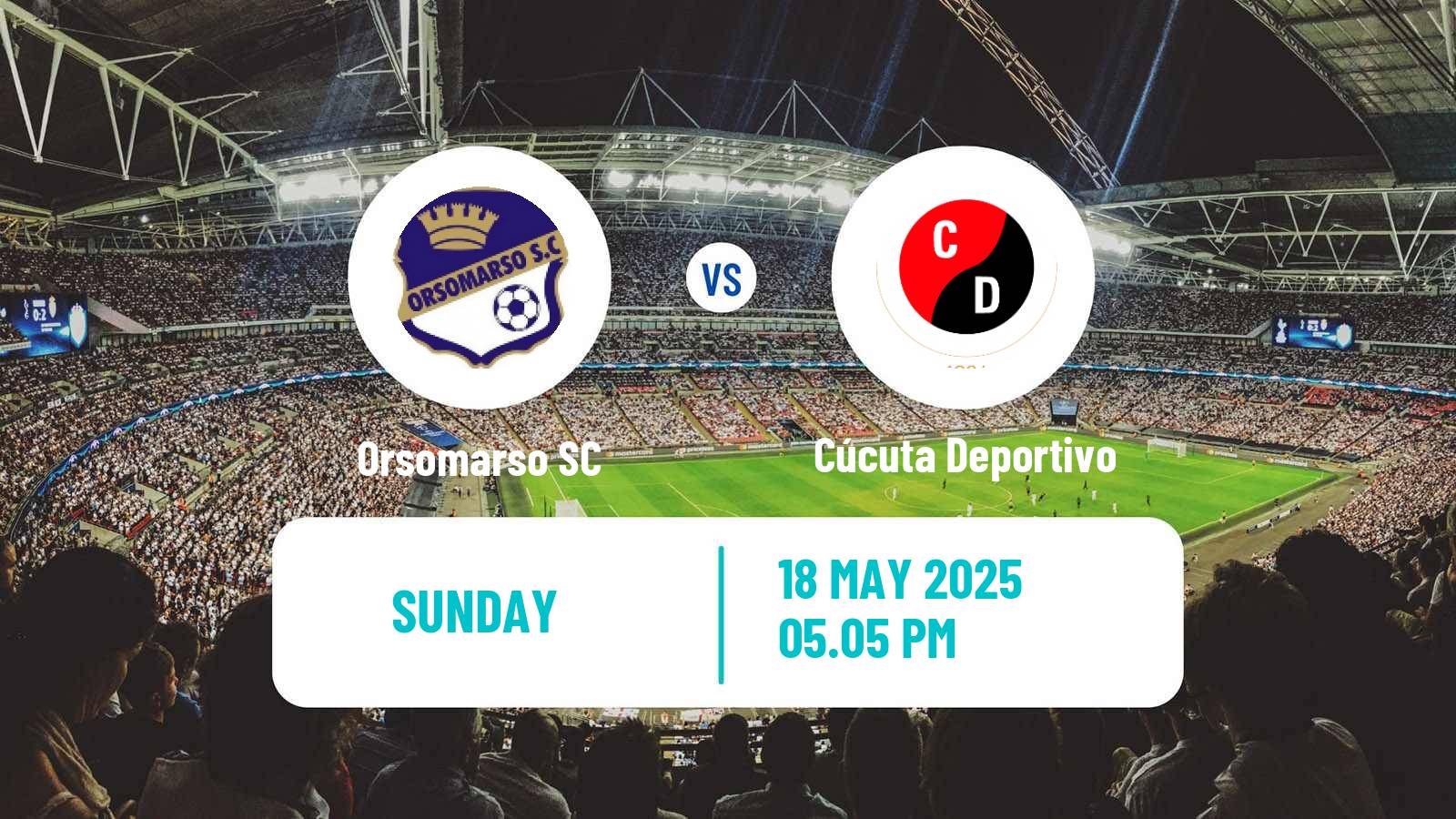 Soccer Colombian Primera B Orsomarso - Cúcuta Deportivo
