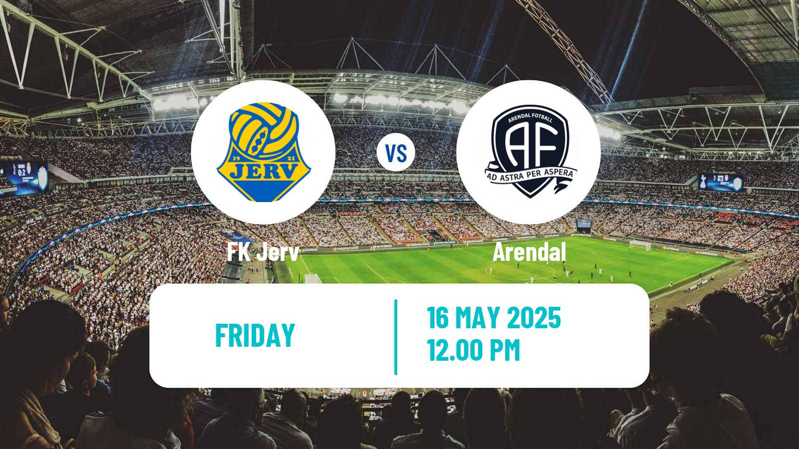 Football Norwegian Division 2 - Group 1 Jerv - Arendal