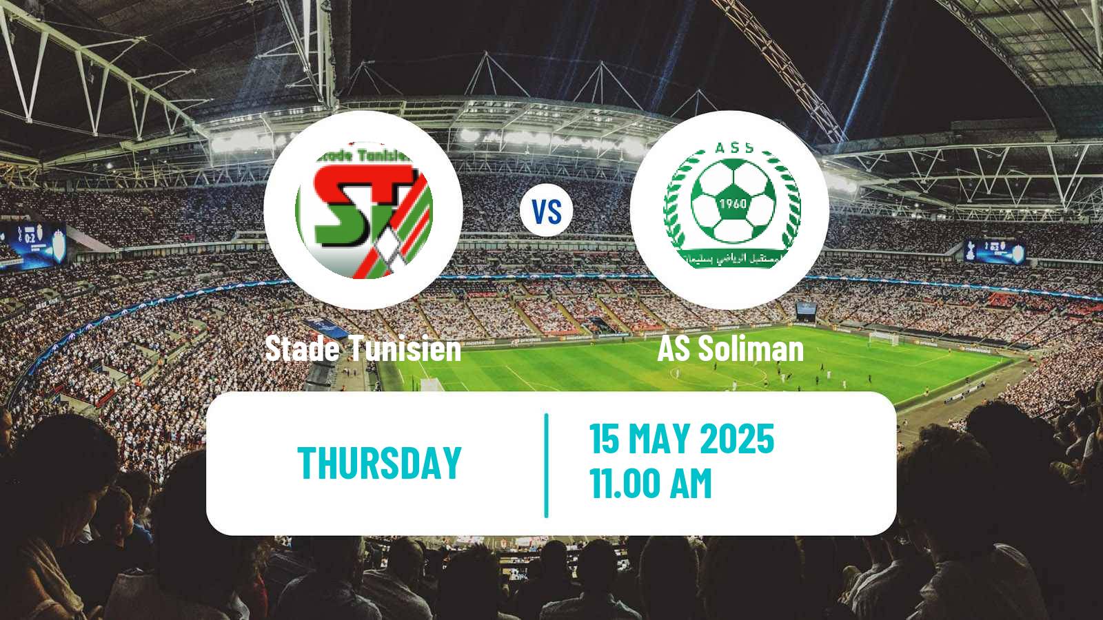 Soccer Tunisian Ligue Professionnelle 1 Stade Tunisien - Soliman
