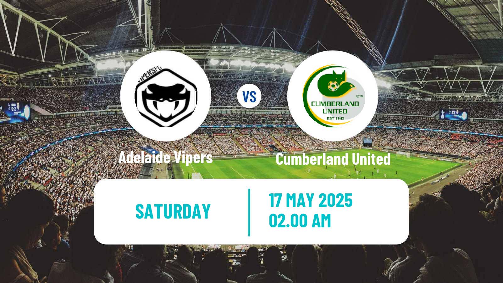 Soccer Australian SA State League Adelaide Vipers - Cumberland United