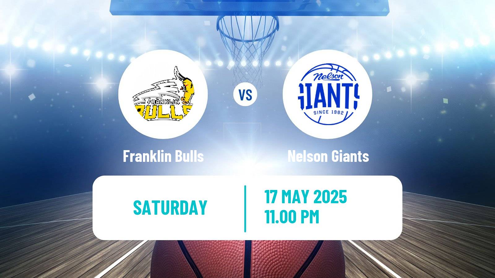 Basketball New Zealand NBL Franklin Bulls - Nelson Giants
