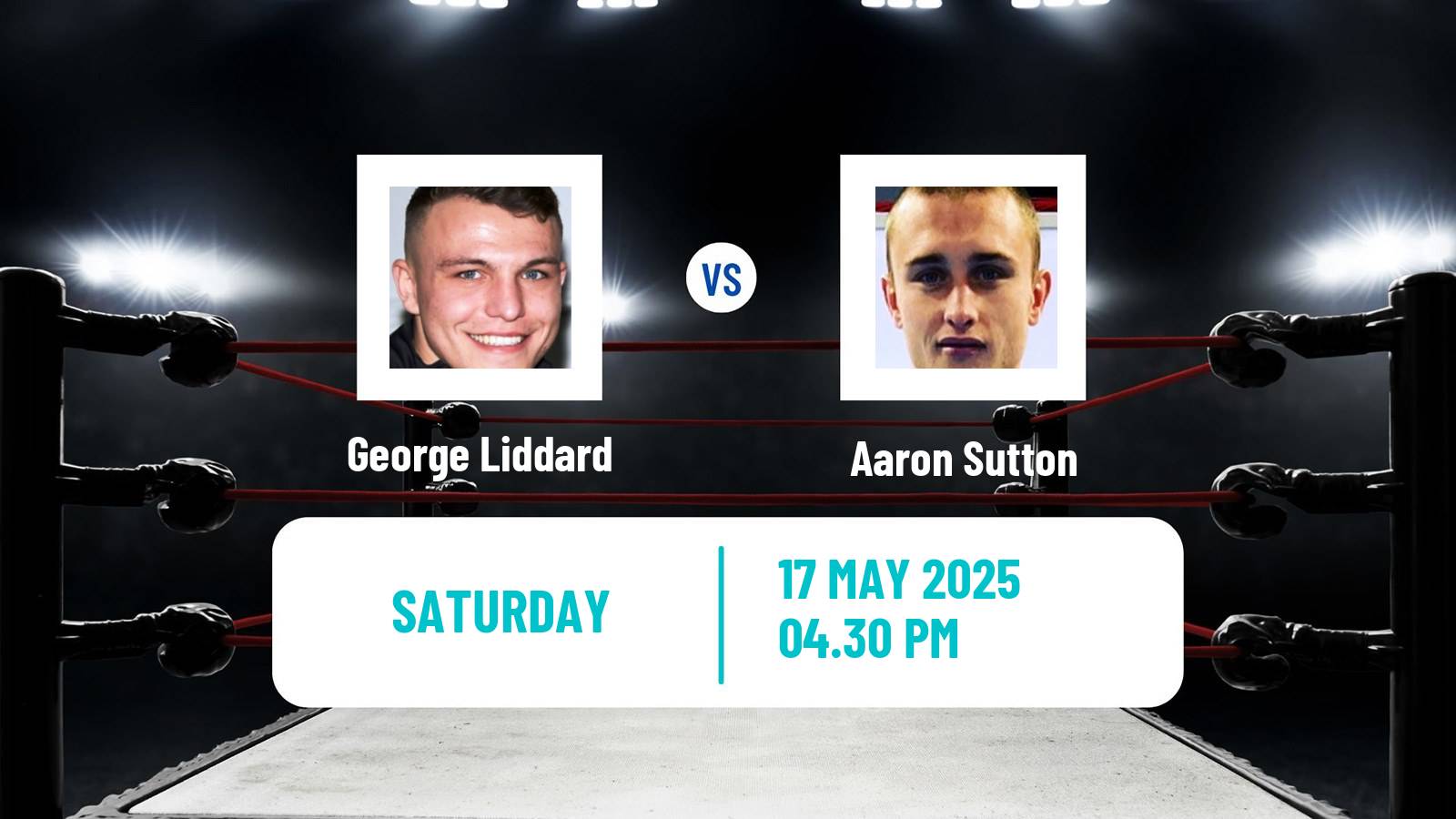 Boxing Middleweight Others Matches Men George Liddard - Aaron Sutton
