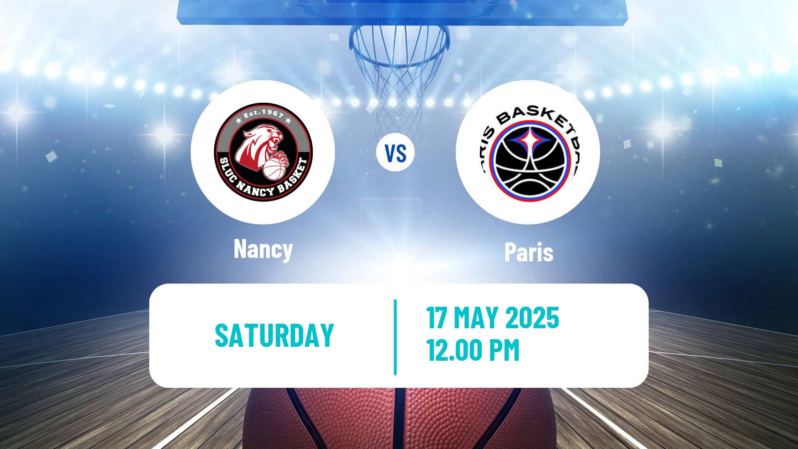 Basketball French LNB Nancy - Paris