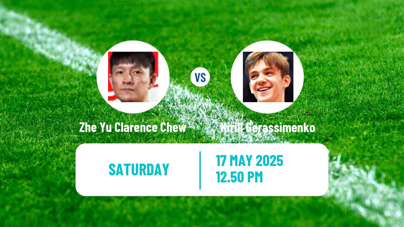 Table tennis World Championships Men Zhe Yu Clarence Chew - Kirill Gerassimenko