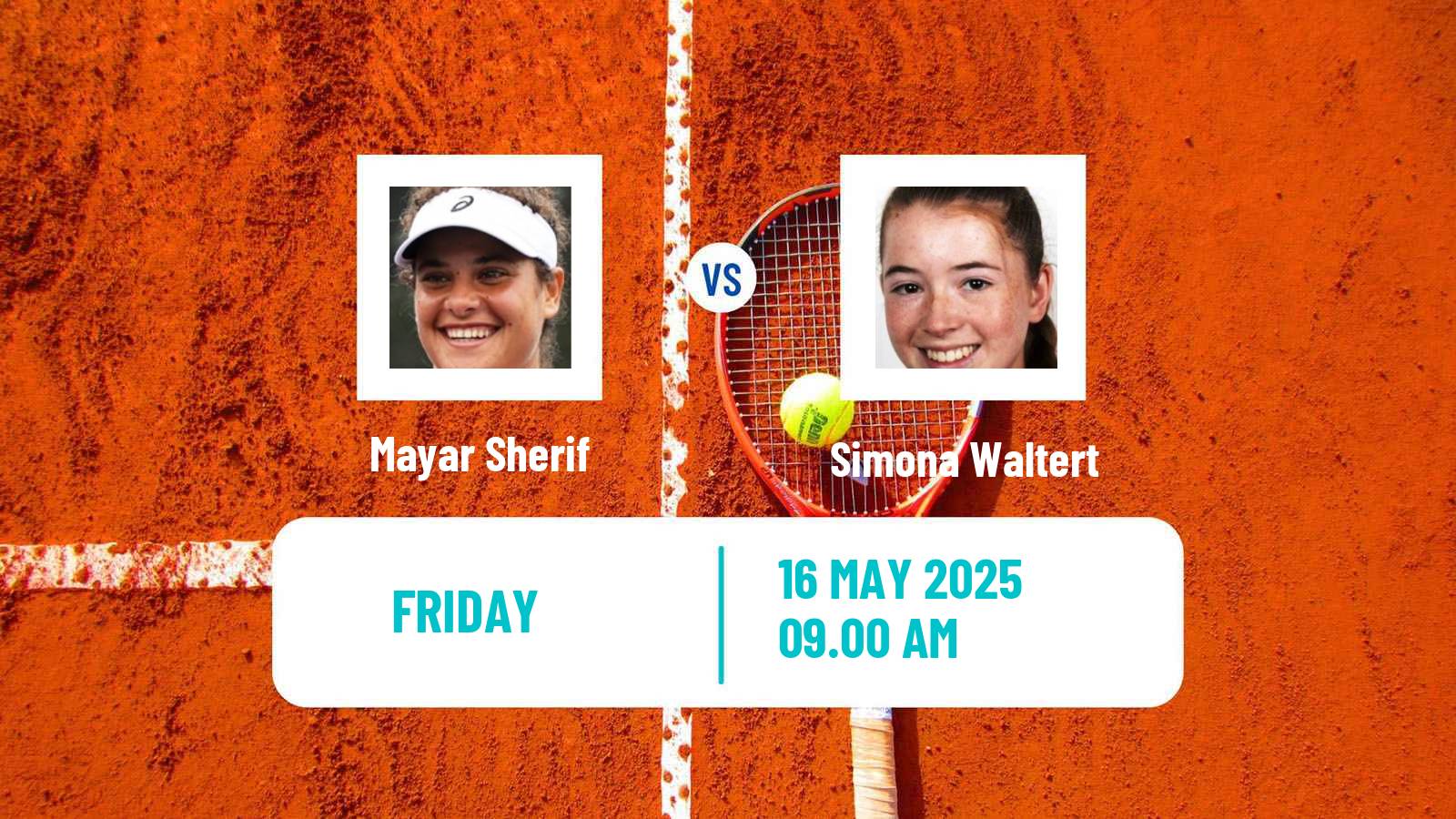 Tennis Parma Challenger Women Mayar Sherif - Simona Waltert