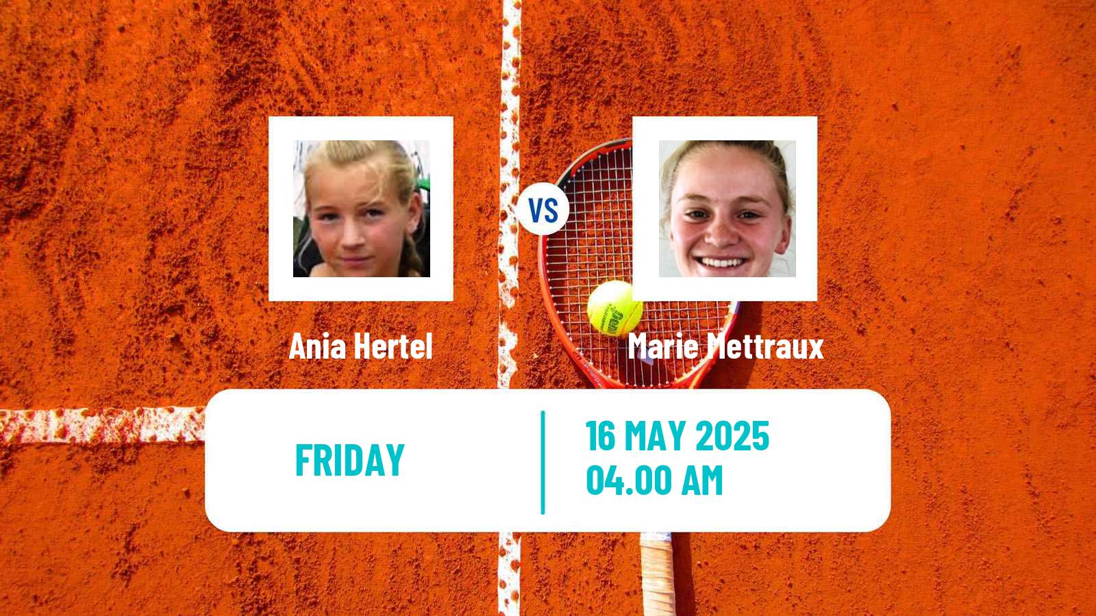 Tennis ITF W15 Kotka Women Ania Hertel - Marie Mettraux