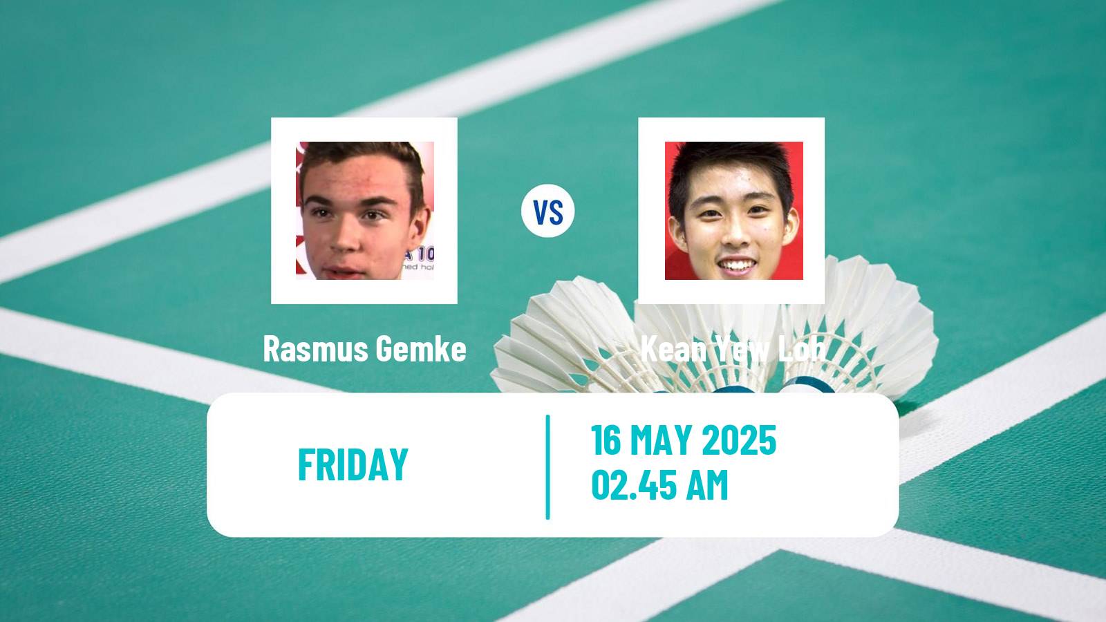 Badminton BWF World Tour Thailand Open Men Rasmus Gemke - Kean Yew Loh