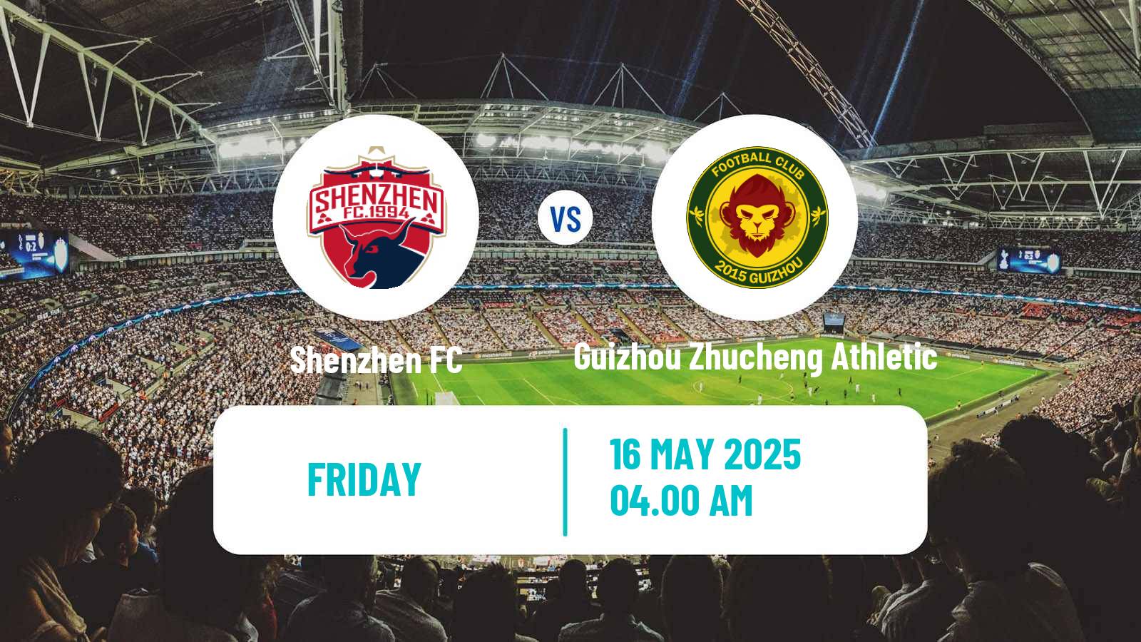 Soccer Chinese Yi League Shenzhen - Guizhou Zhucheng Athletic
