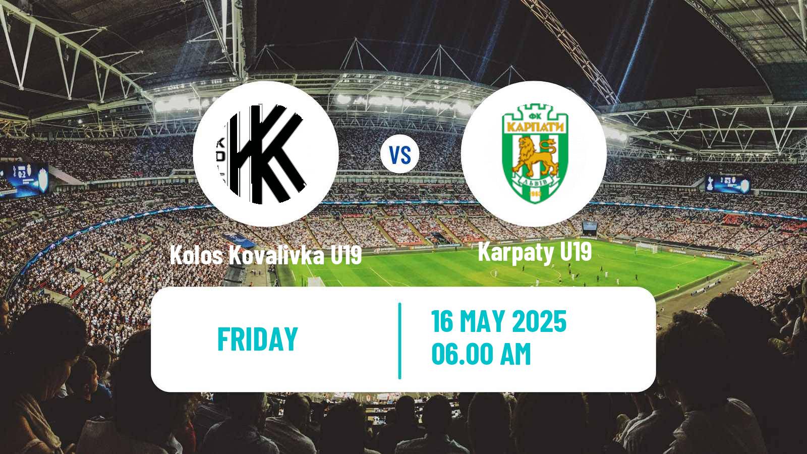 Soccer Ukrainian U19 League Kolos Kovalivka U19 - Karpaty U19