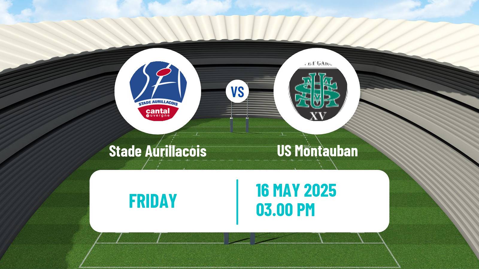 Rugby union French Pro D2 Stade Aurillacois - Montauban