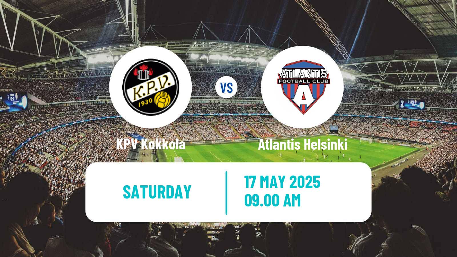 Football Finnish Ykkonen KPV Kokkola - Atlantis Helsinki