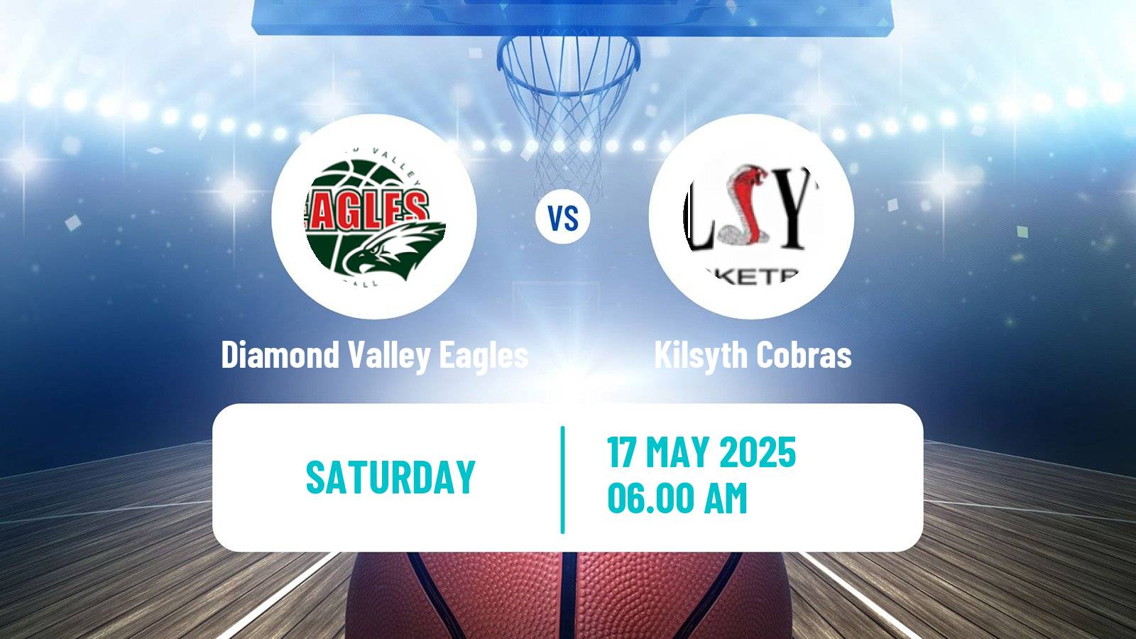 Basketball Australian NBL1 South Diamond Valley Eagles - Kilsyth Cobras