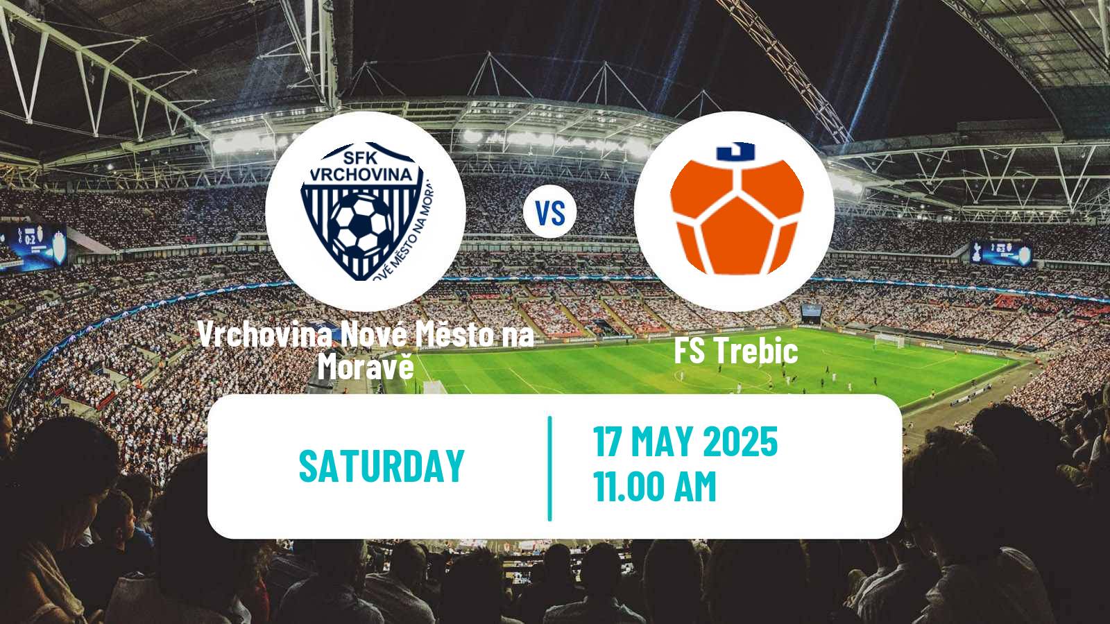 Soccer Czech Division D Vrchovina Nové Město na Moravě - FS Trebic