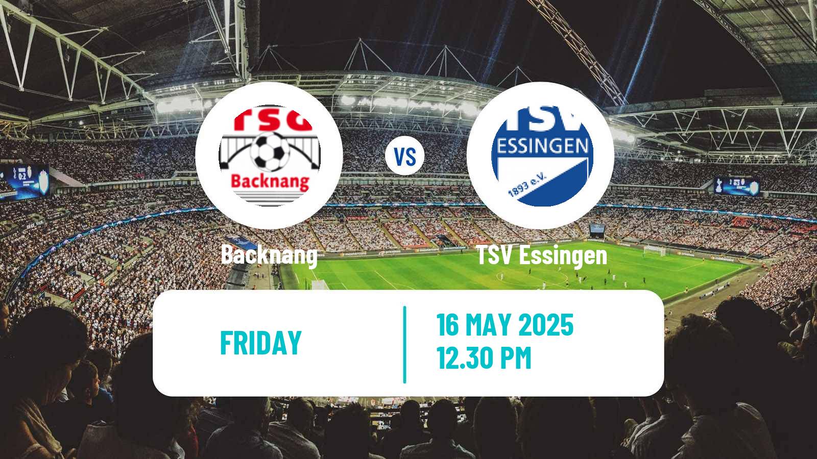 Soccer German Oberliga Baden-Württemberg Backnang - Essingen