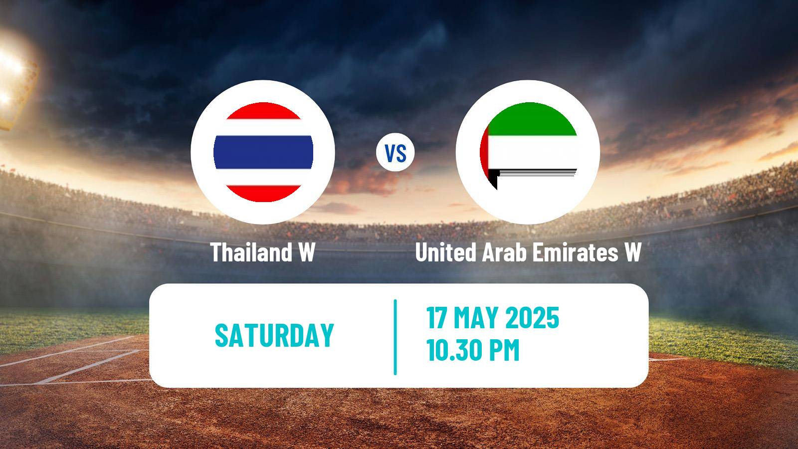 Cricket ICC World Twenty20 Women Thailand W - United Arab Emirates W