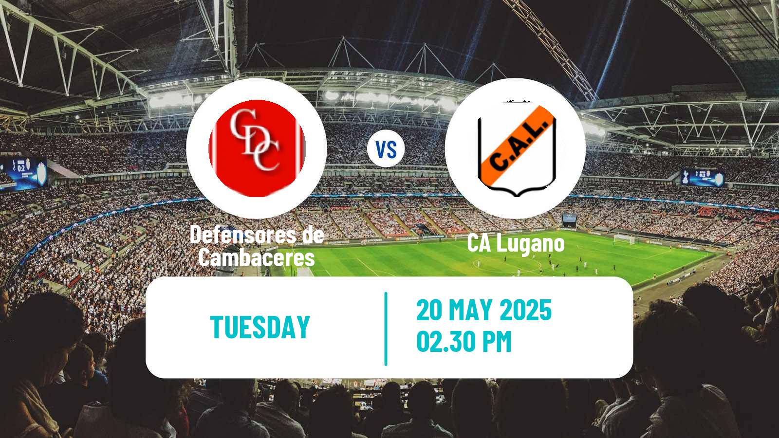 Soccer Argentinian Primera C Defensores de Cambaceres - Lugano