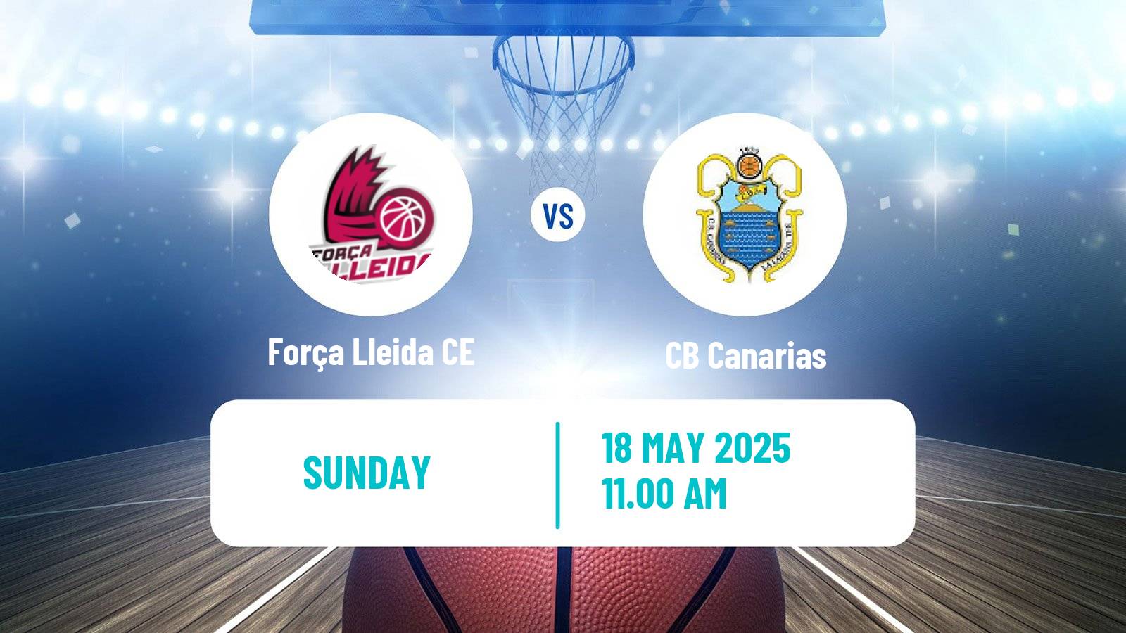 Basketball Spanish ACB League Força Lleida CE - Canarias