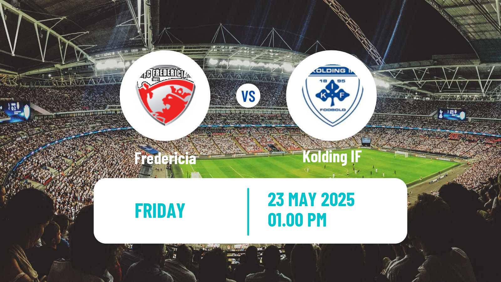 Soccer Danish 1 Division Fredericia - Kolding IF