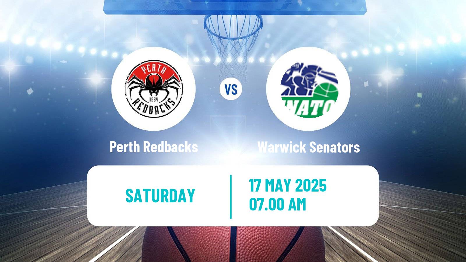 Basketball Australian NBL1 West Perth Redbacks - Warwick Senators