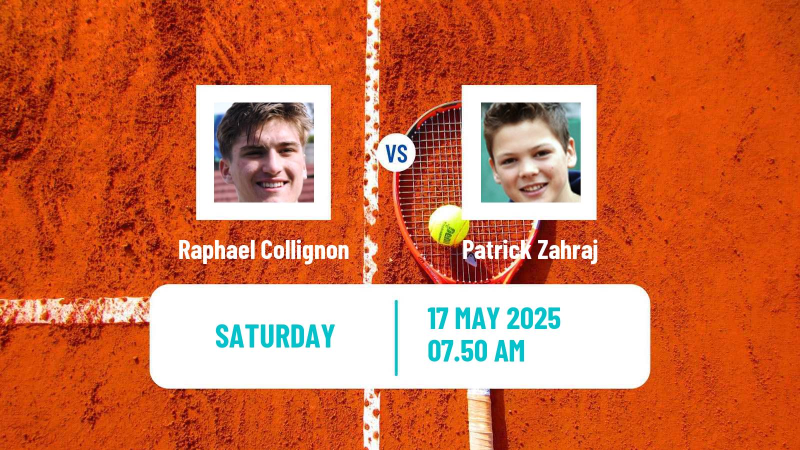 Tennis ATP Hamburg Raphael Collignon - Patrick Zahraj