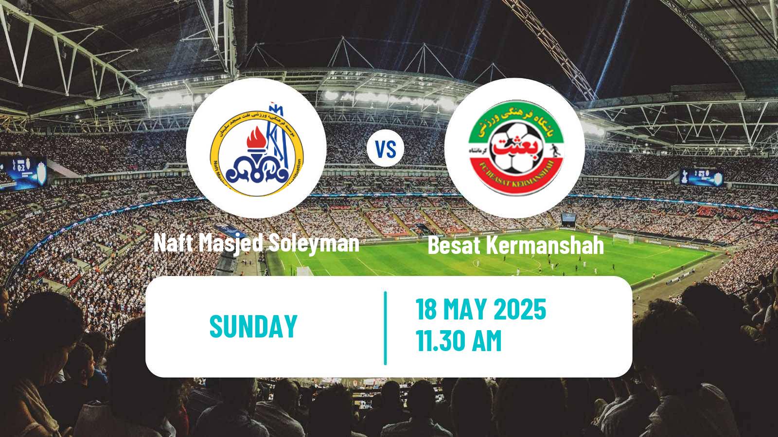 Soccer Iran Division 1 Naft Masjed Soleyman - Besat Kermanshah