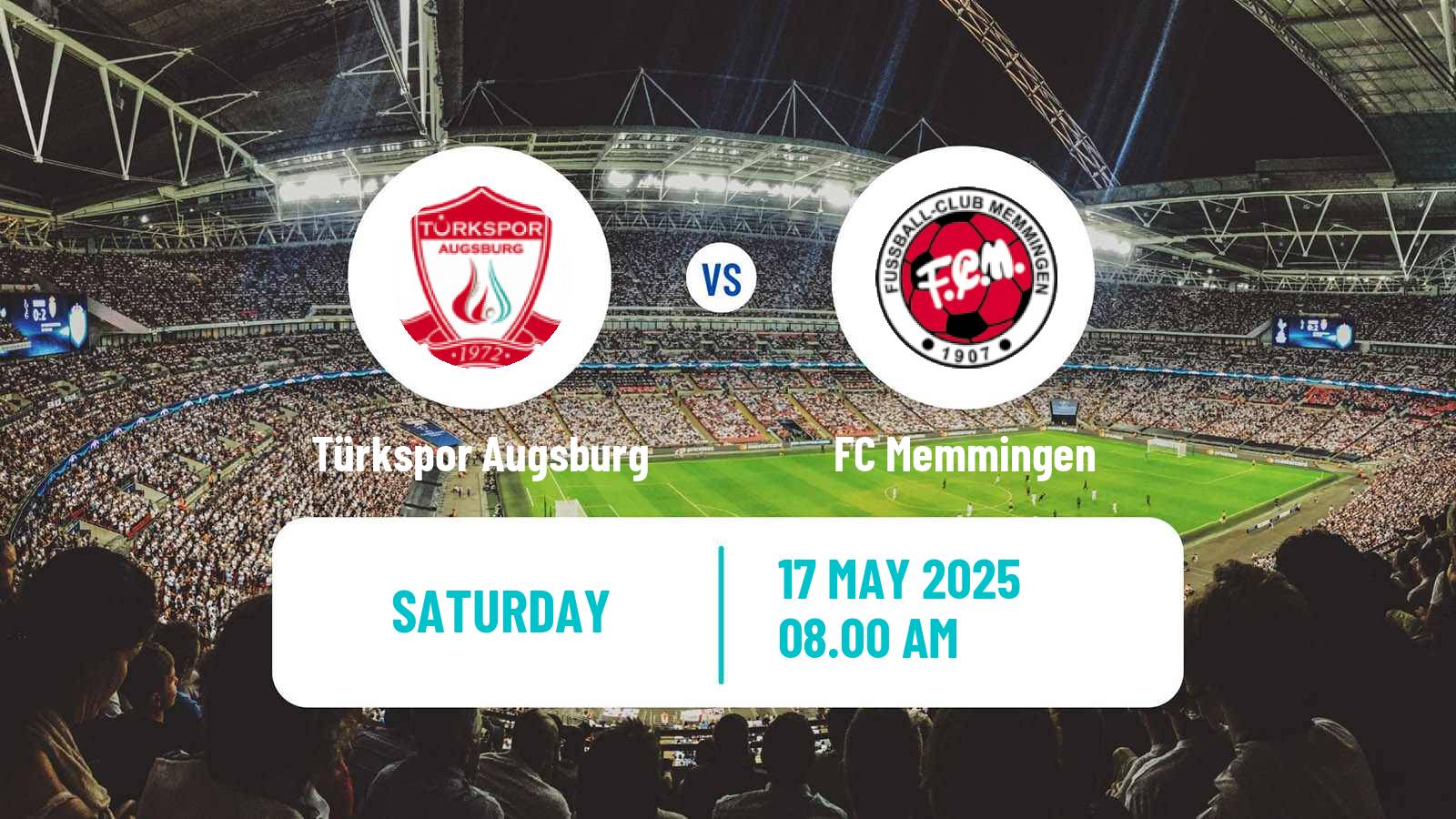 Soccer German Oberliga Bayern Süd Türkspor Augsburg - Memmingen