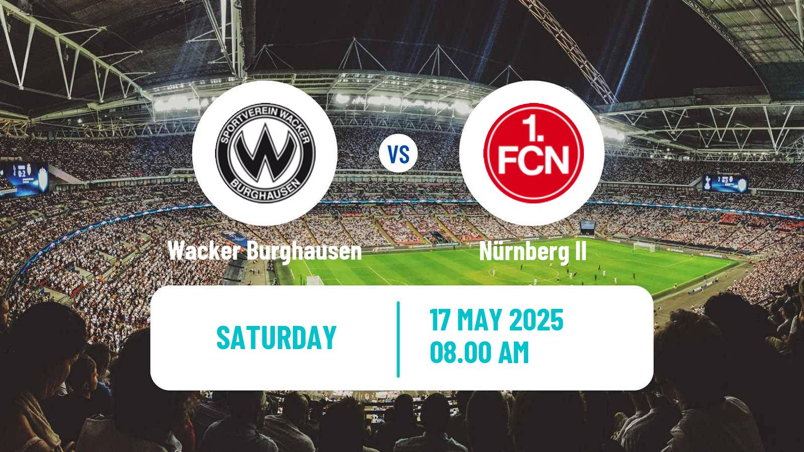 Soccer German Regionalliga Bayern Wacker Burghausen - Nürnberg II