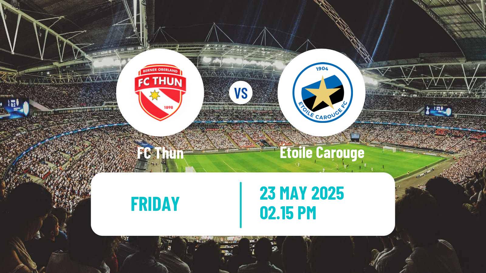 Football Swiss Challenge League Thun - Étoile Carouge