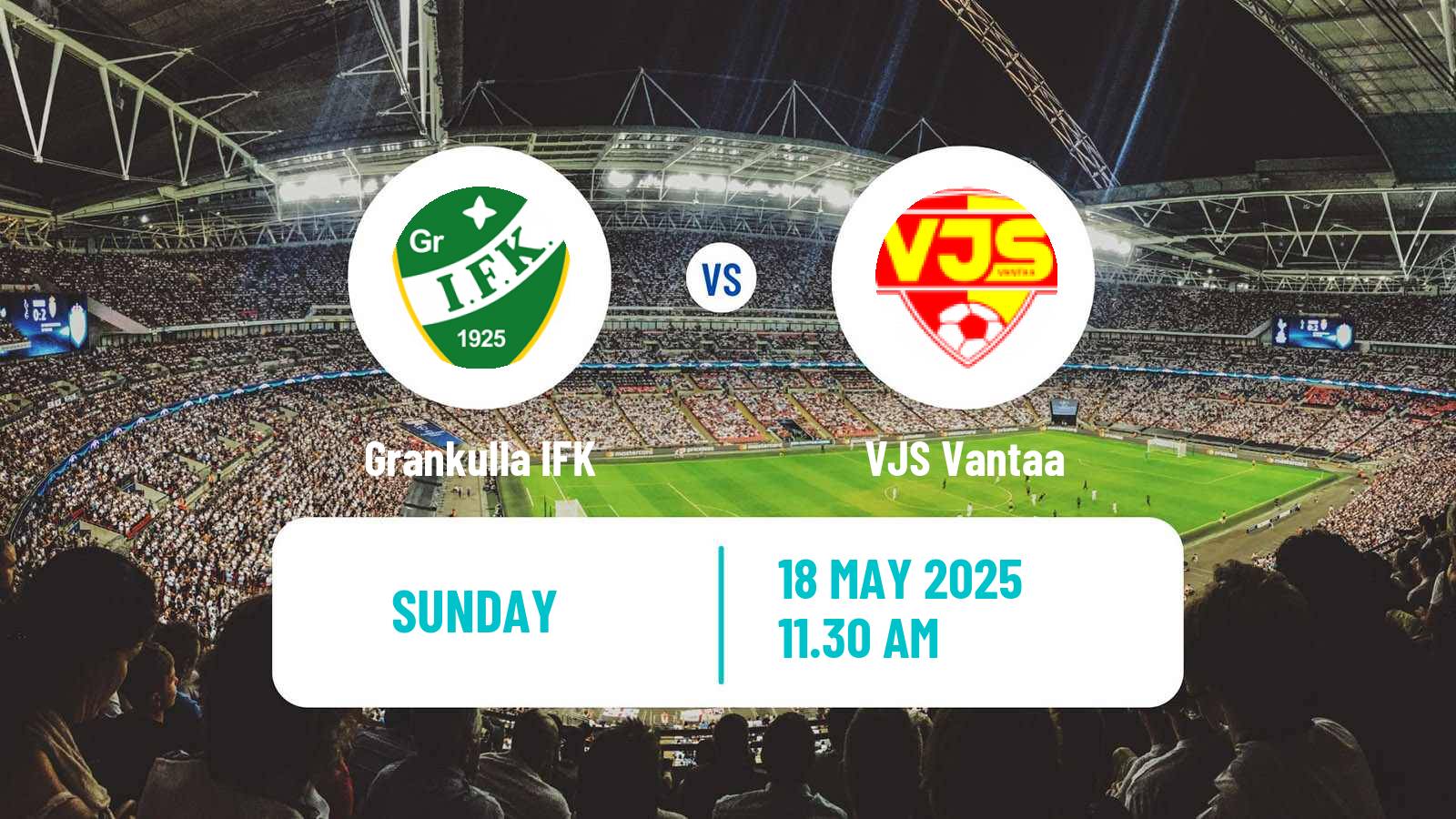 Soccer Finnish Kakkonen Group A Grankulla IFK - VJS Vantaa