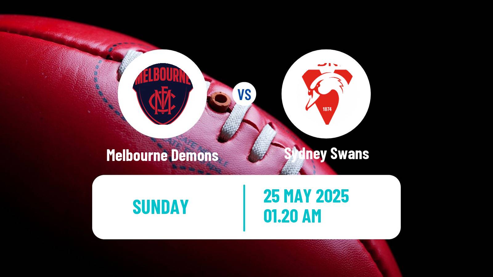 Aussie rules AFL Melbourne Demons - Sydney Swans