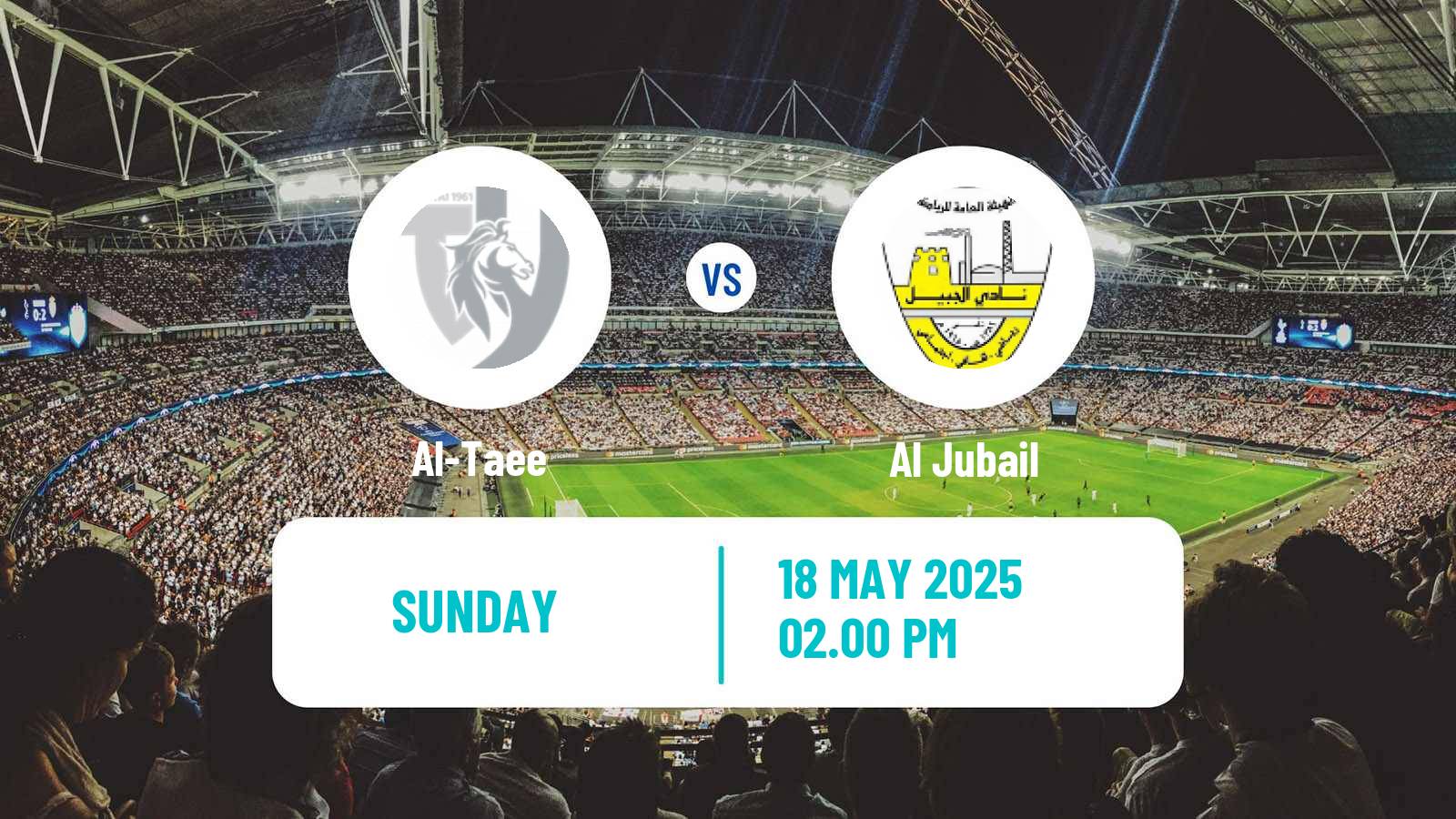 Soccer Saudi Division 1 Al-Taee - Al Jubail