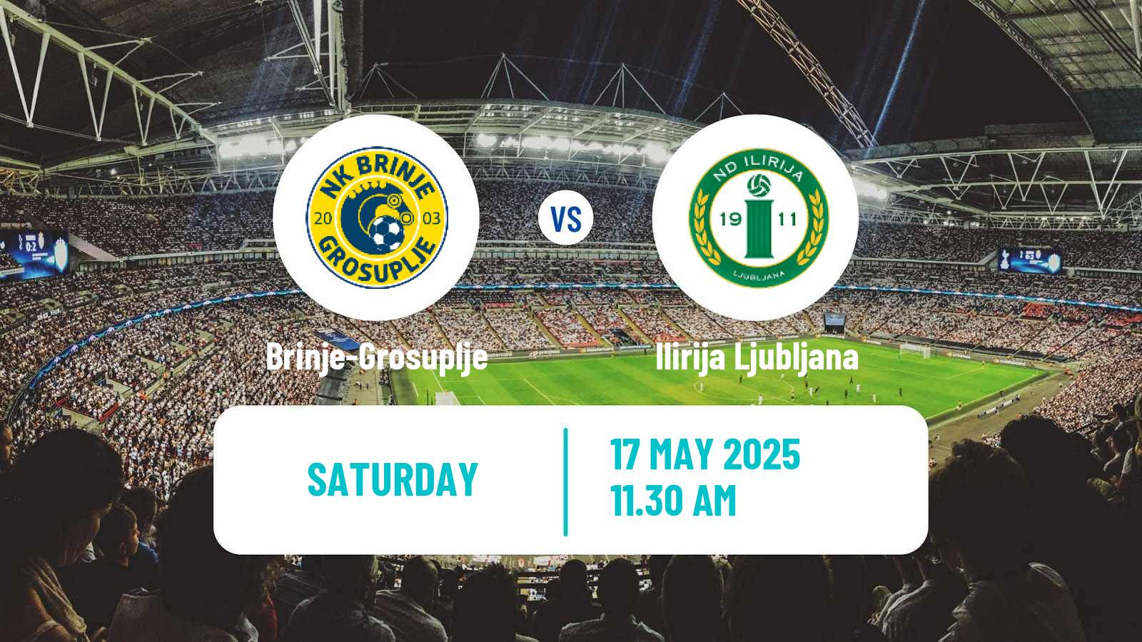 Soccer Slovenian 2 SNL Brinje-Grosuplje - Ilirija Ljubljana