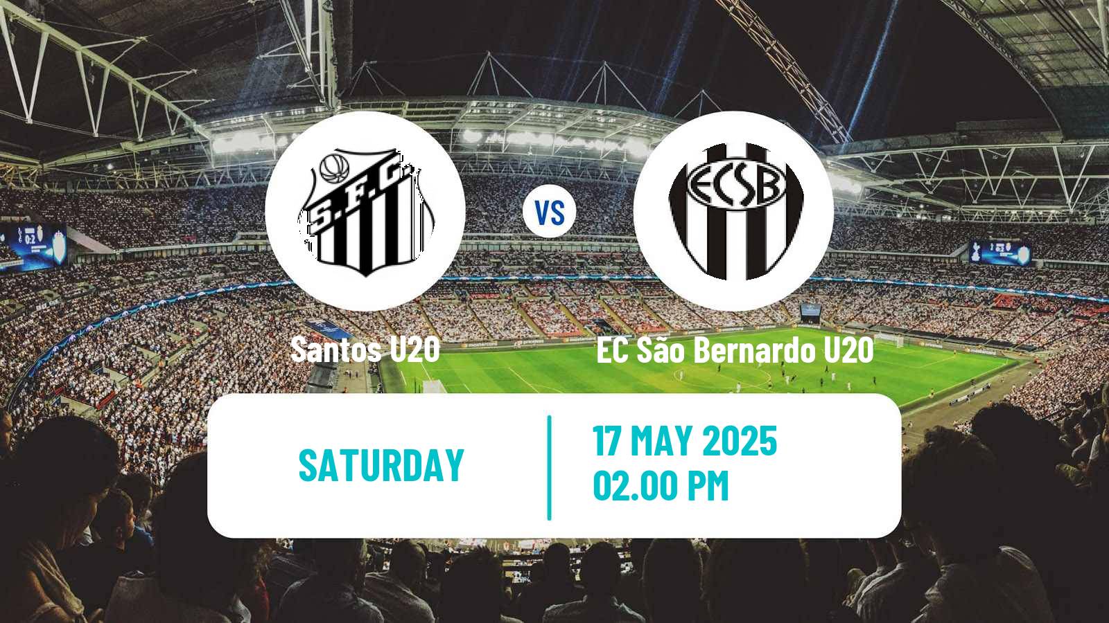 Soccer Brazilian Paulista U20 Santos U20 - EC São Bernardo U20