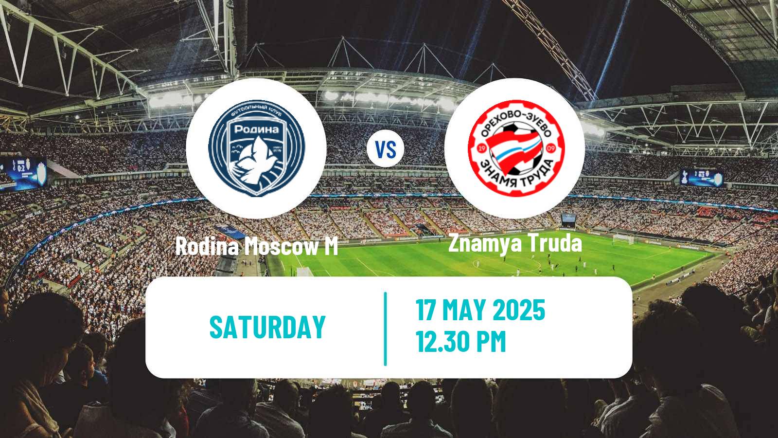 Soccer FNL 2 Division B Group 3 Rodina Moscow M - Znamya Truda