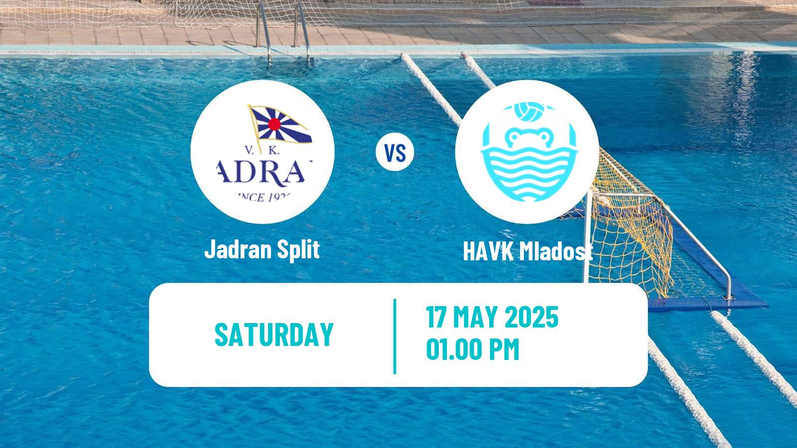 Water polo Croatian Water Polo Prva Liga Jadran Split - HAVK Mladost