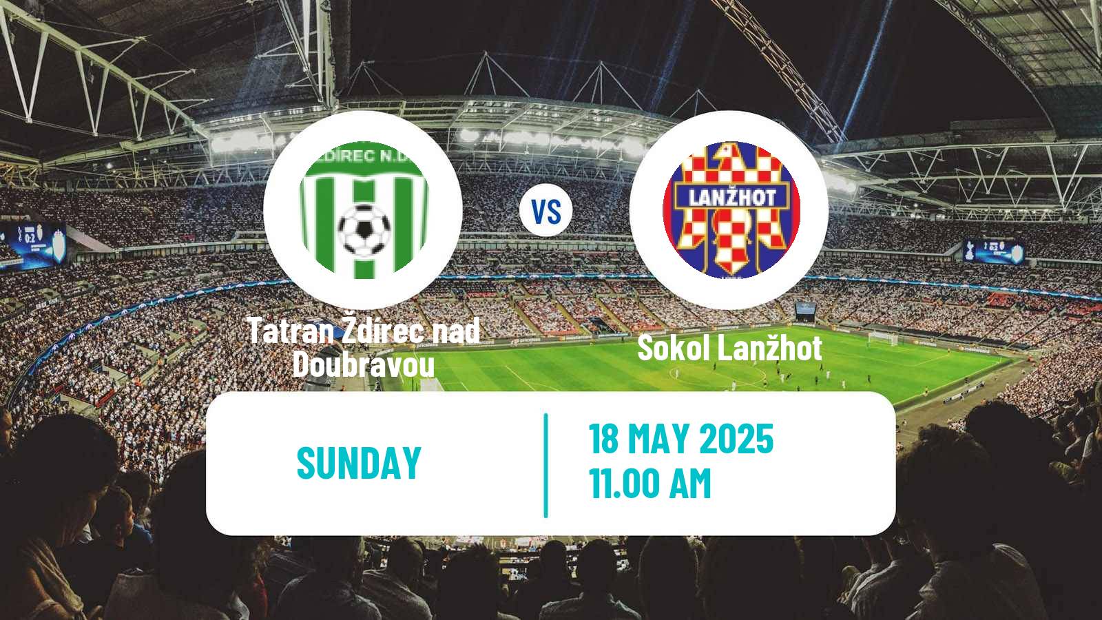Soccer Czech Division D Tatran Ždírec nad Doubravou - Sokol Lanžhot